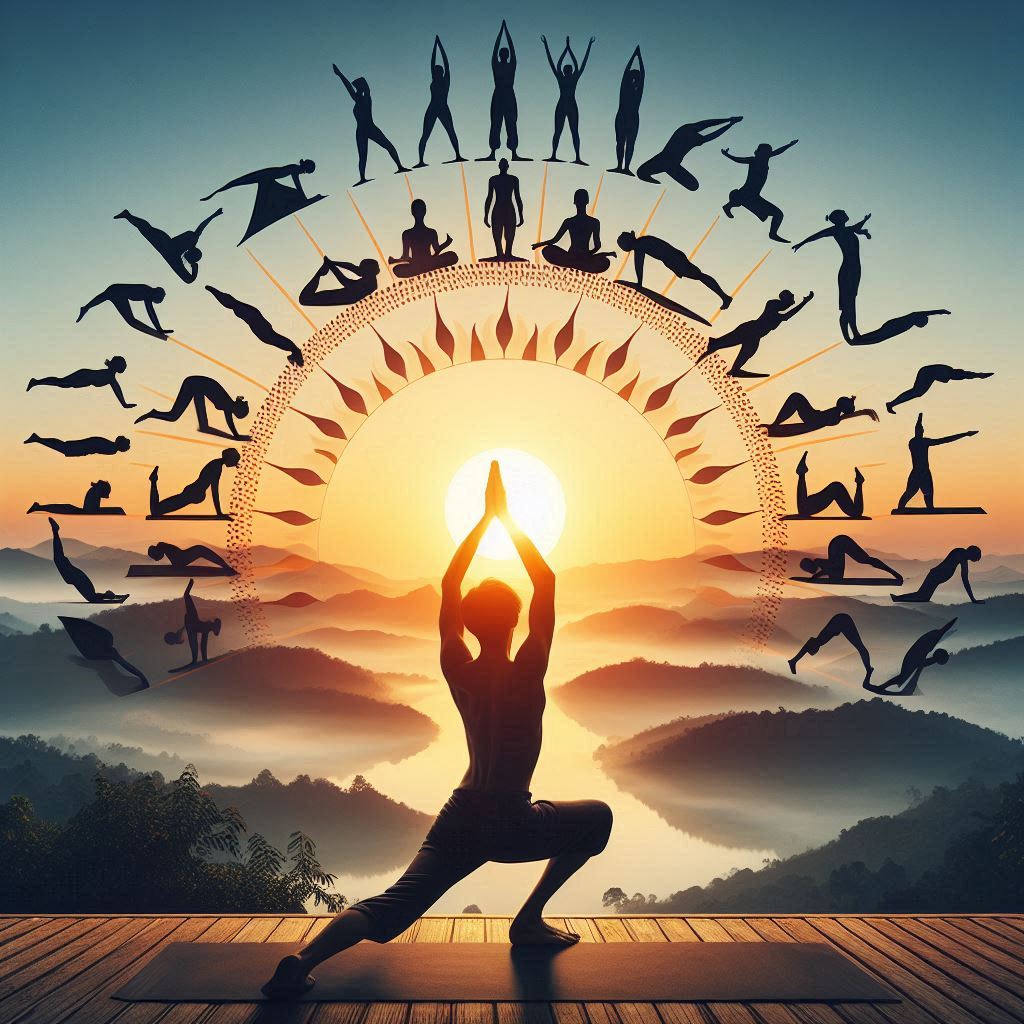 Surya Namaskar Sun Salutations Ashtanga Yoga Poses A Step By Step